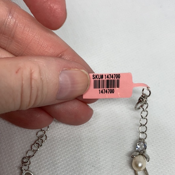 Freshwater Pearl and Australian Crystal Bracelet, w/ a Lobster Clasp(NWT) J69 - Picture 4 of 6